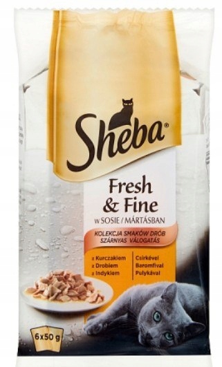 Sheba Fresh & Fine Mini Drobiowe Dania w sosie