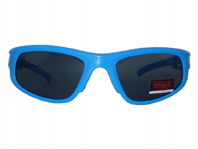 Słoneczne Okulary SPORTOWE dla Chłopca niebieskie