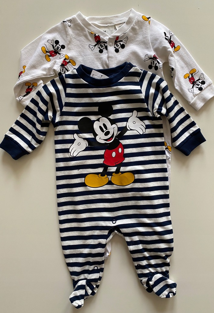 Nowe pajacyki H&M 56 (Myszka Mickey) wyprawka