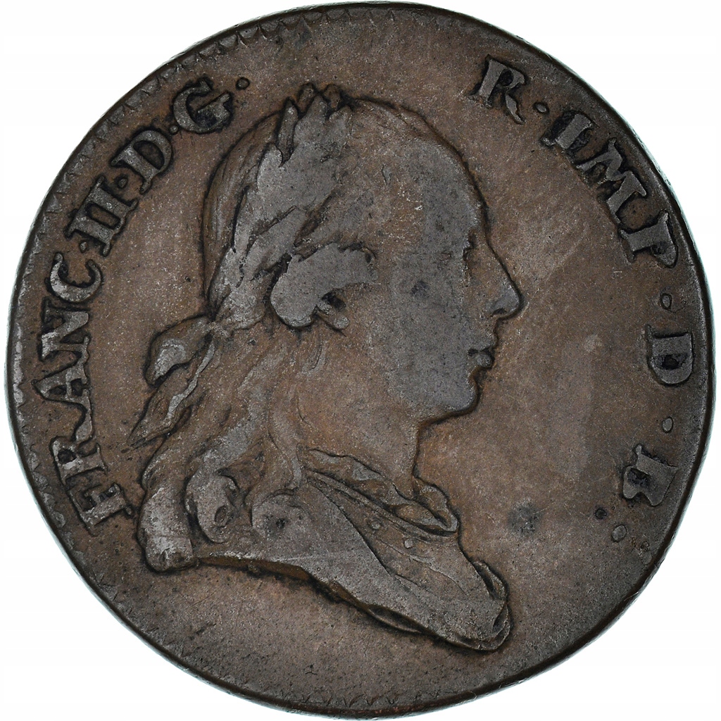 Moneta, NIDERLANDY AUSTRIACKIE, Franz II, Liard, O