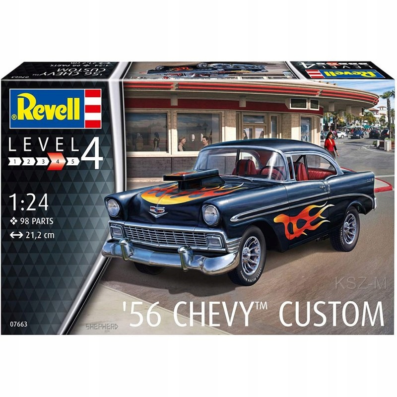 REVELL 07663 - Samochód Chevy Customs '56 1/24