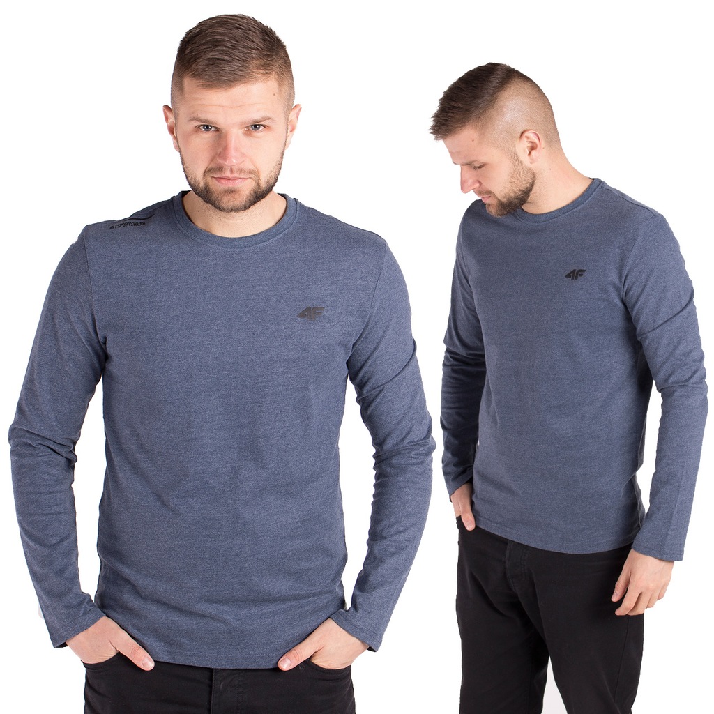 Koszulka męska longsleeve granat 4F TSML001-32M S