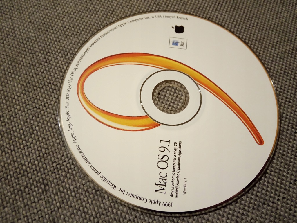 CD Mac OS 9.1 PL, 2000 r. AppleWorks 6, Uniwersal?