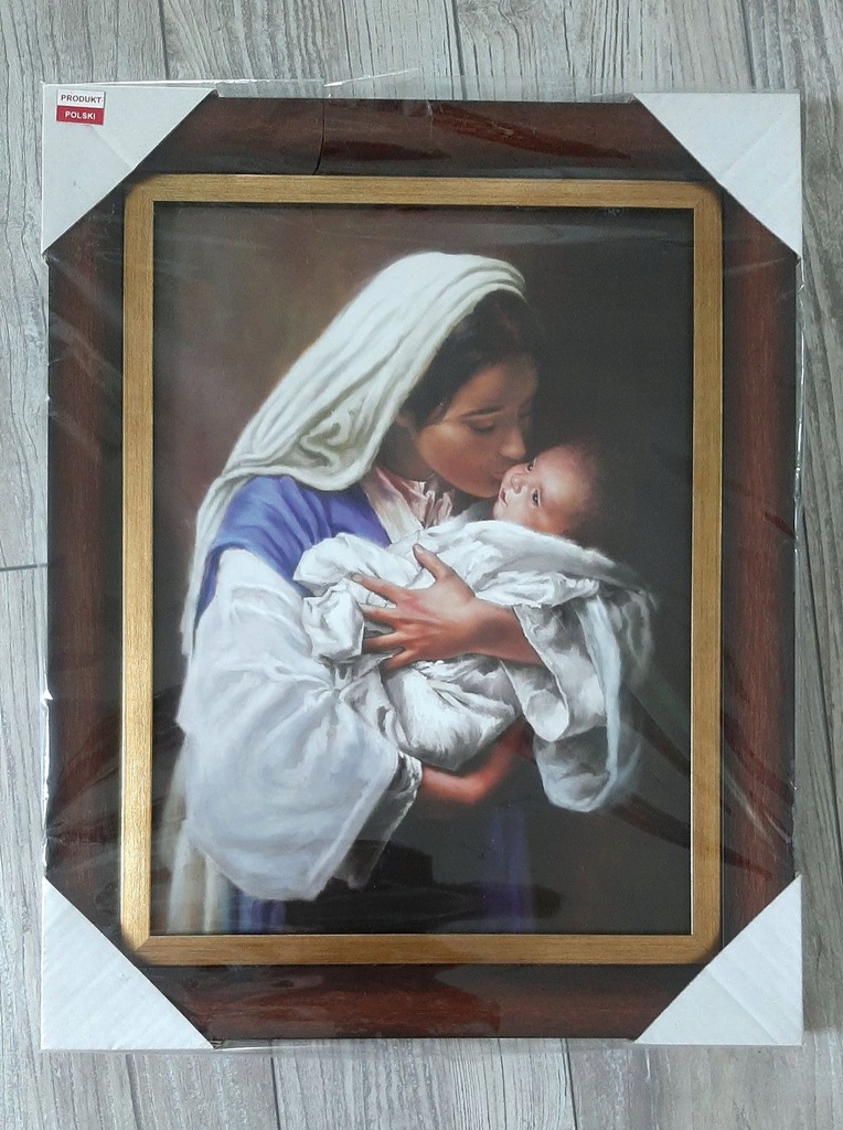 Matka Boska z dzieciątkiem obraz chrzest pamiątka