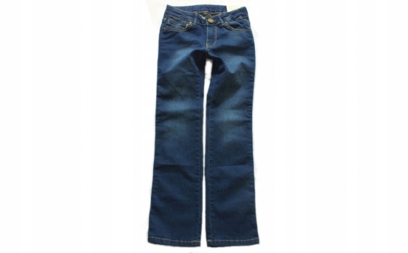 38972SF ZARA GIRLS PROSTE SPODNIE JEANSY BLUE 104