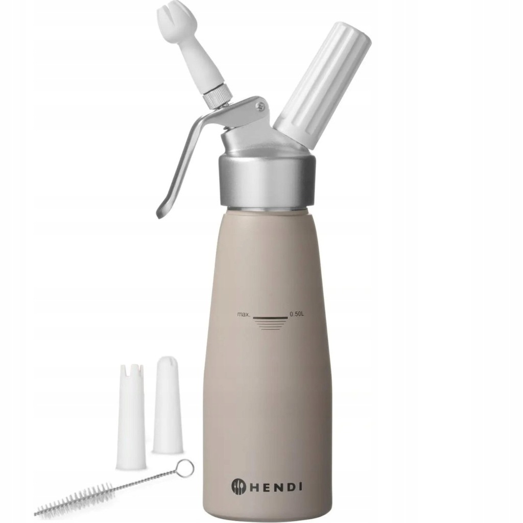 Syfon do bitej śmietany Taupe 0,5 L - Hendi 975893