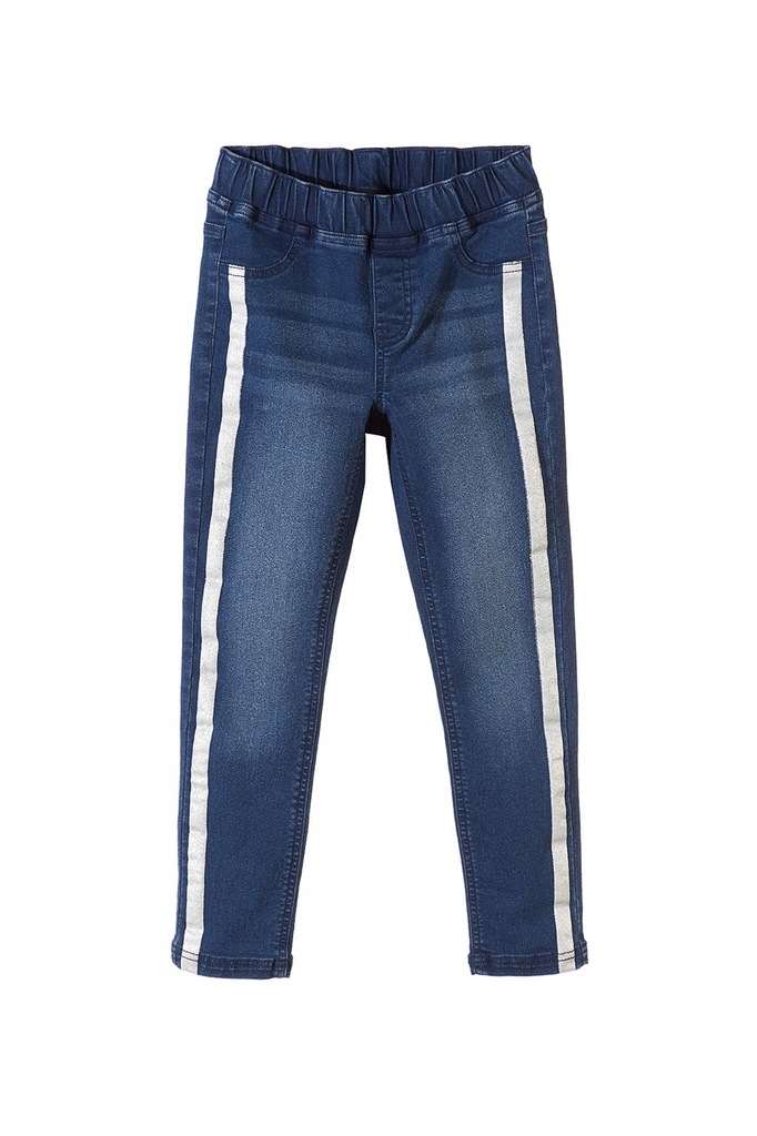 5.10.15. spodnie tregginsy jeans lampas 158 NOWE