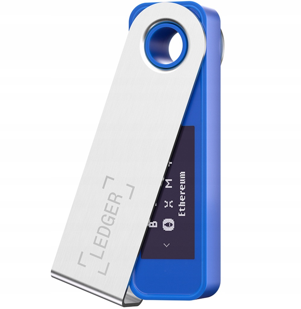Ledger Nano S Plus Blue portfel kryptowalut BTC