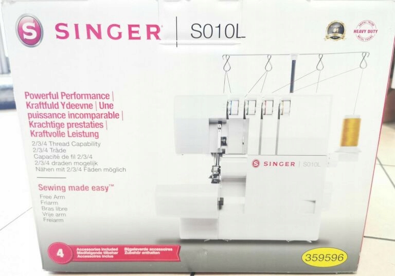MASZYNA DO SZYCIA SINGER OVERLOCK S010L KOMPLET 11699668476