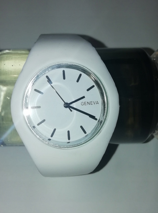 Zegarek damski biały silikonowy jelly