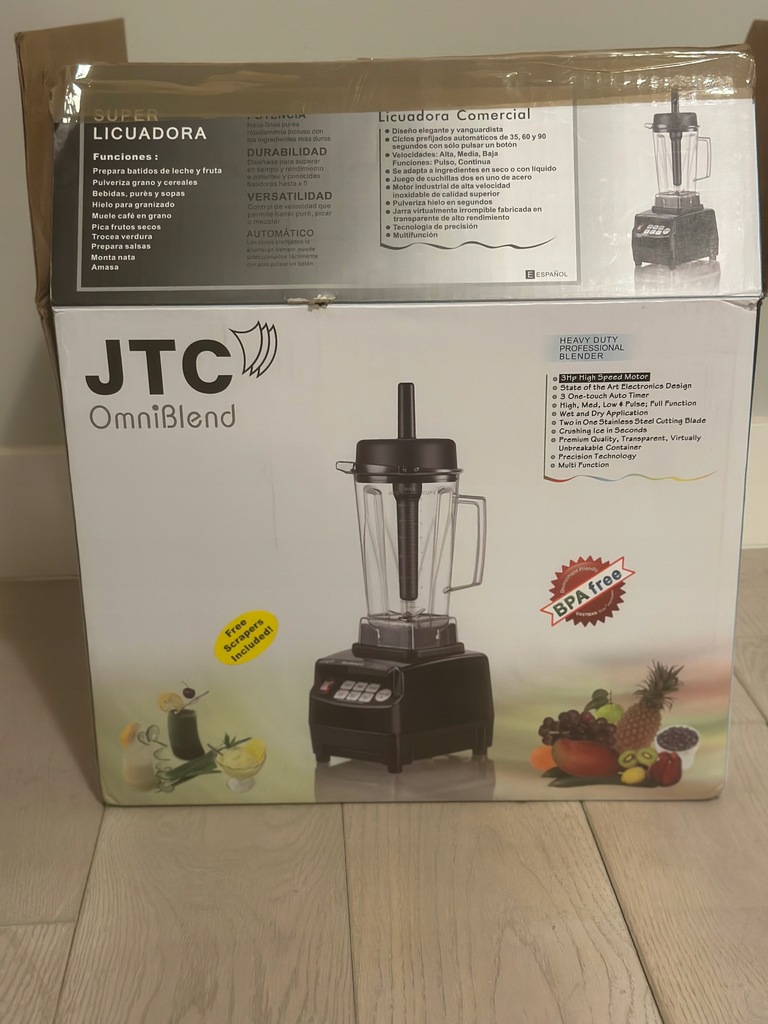 Blender kielichowy czerwony 2 L, Saro model JTC Omniblend V TM-800