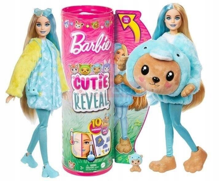 BARBIE COLOR REVEAL LALKA MIŚ-DELFIN HRK25 -