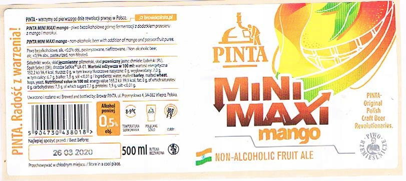 Br. PINTA Mini maxi mango-używana
