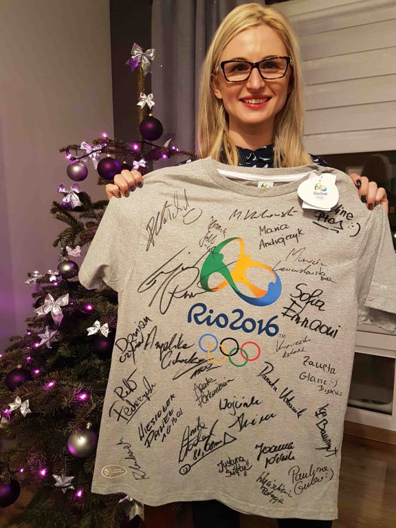 Koszulka IO RIO2016 z autogramami Polskich GWIAZD