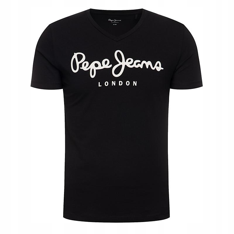 T-SHIRT MĘSKI PEPE JEANS CZARNY ORGINALNY XXL