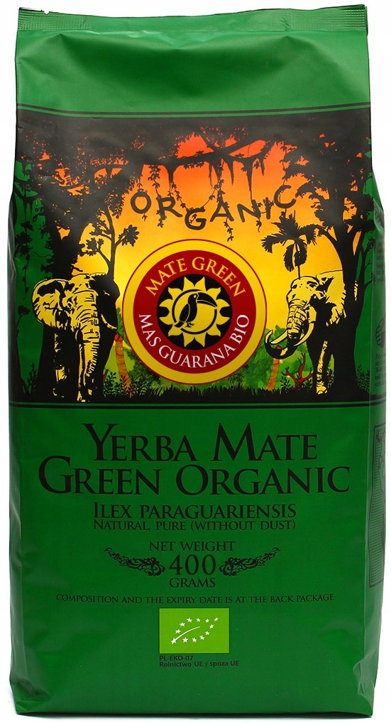 YERBA MATE GREEN MAS GUARANA BIO 400 g - ORGANIC M