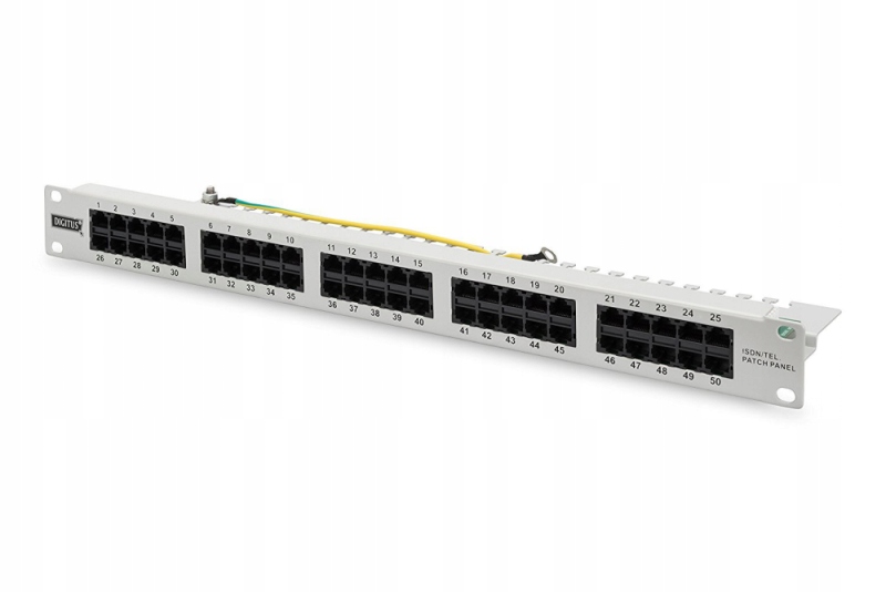 Patch panel Digitus ISDN 19'' 50-portowy