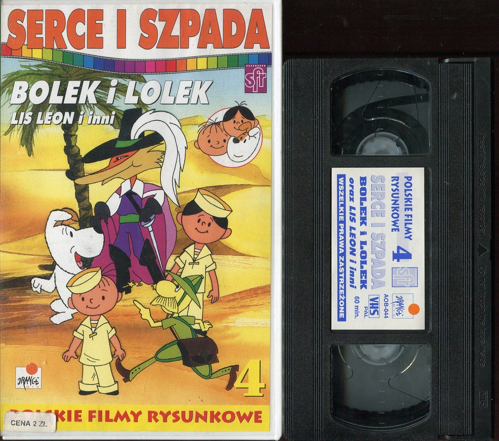 Bolek i Lolek, Serce i szpada, Lis Leon. VHS.