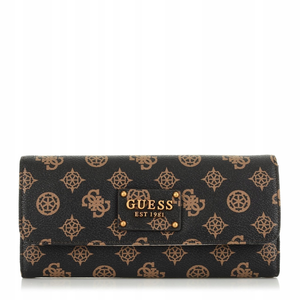 GUESS WALLET - PORTFEL BRĄZOWY DAMSKI