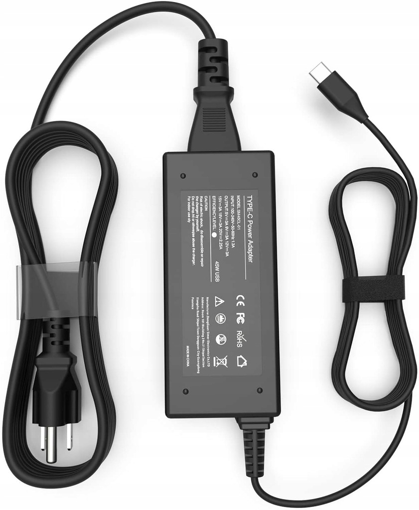 Zasilacz 45 W USB C zasilacz uniwersalny typ C