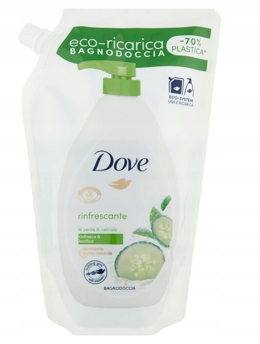 DOVE CUCUMBER ŻEL POD PRYSZNIC ZAPAS 720ML Ogórkowy Łagodny Dla Skóry