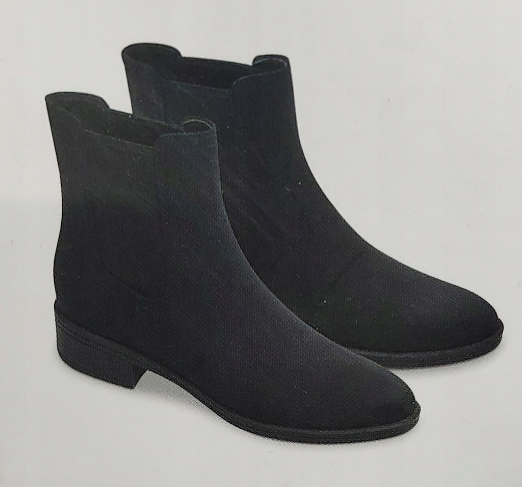 Botki Damskie trzewiki Płaski Obcas rozmiar 38 wiosenne WIOSNA 2025