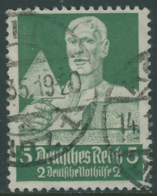 Niemcy Rzesza 5 pf. + 2 pf. - Nothilfe , murarz