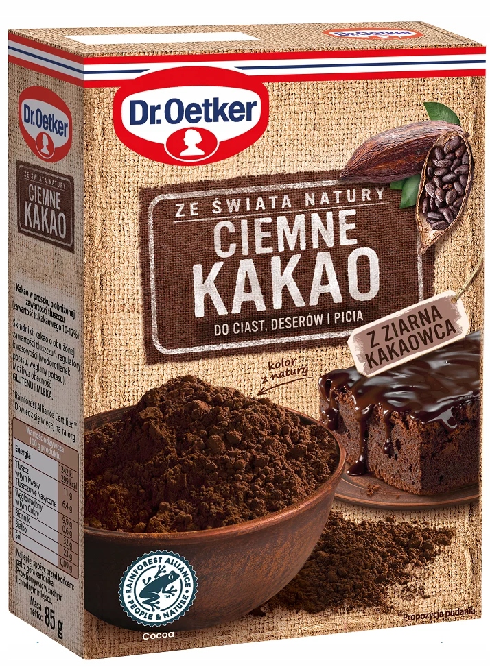 Dr. Oetker Ciemne Kakao do ciast i deserów 85 g