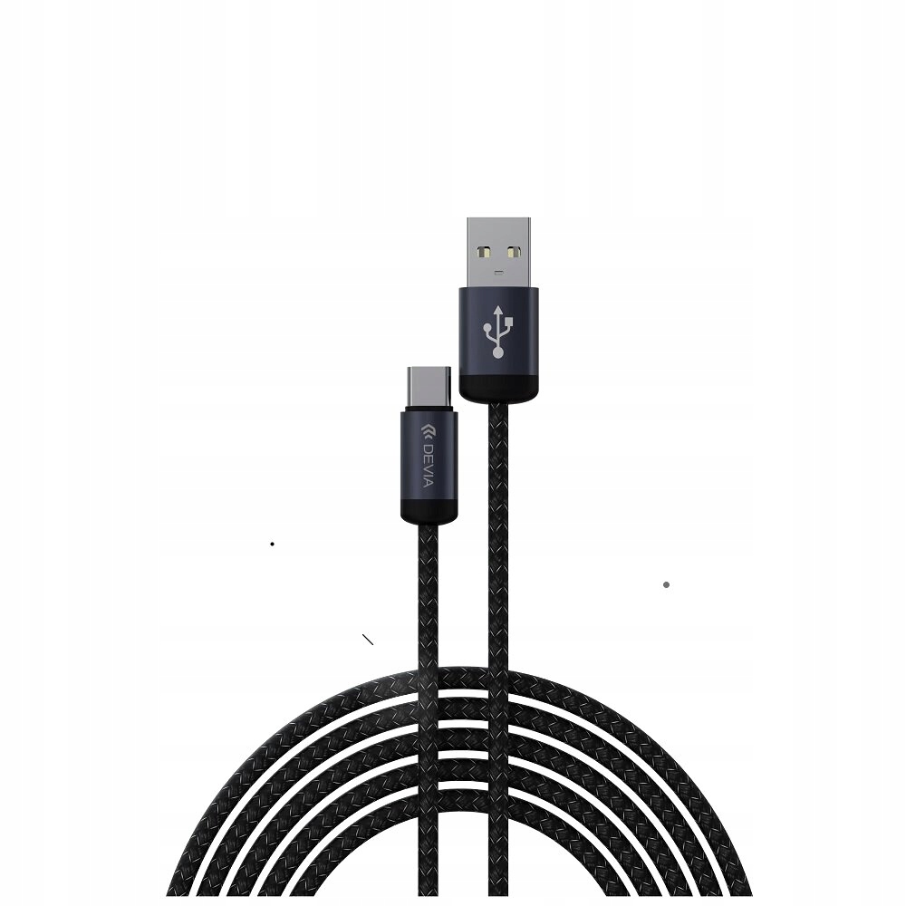 DEVIA KABEL GRACIOUS EC649 USB - USB-C 1,0 M 2A CZARNY