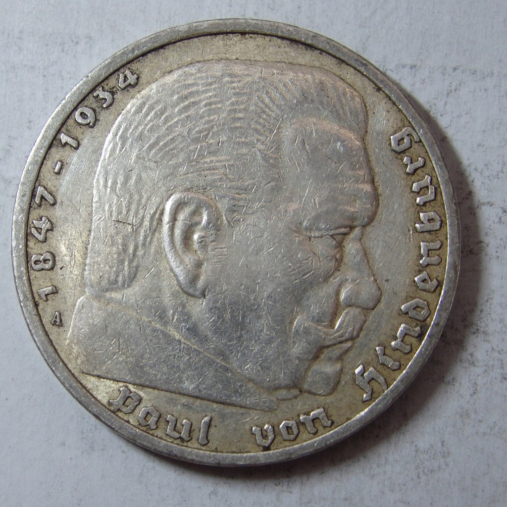 5 Reichsmark Niemcy 1936r. A BCM(1939n)