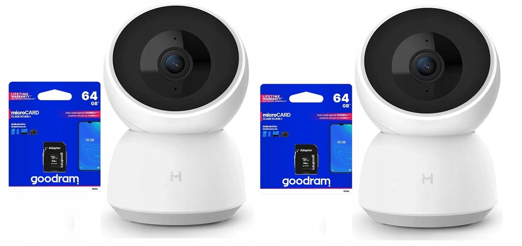 KAMERA WIFI Obrotowa 360° 2szt 3MP 2K IOS ANDROID Niania IMILAB CHMURA 64GB