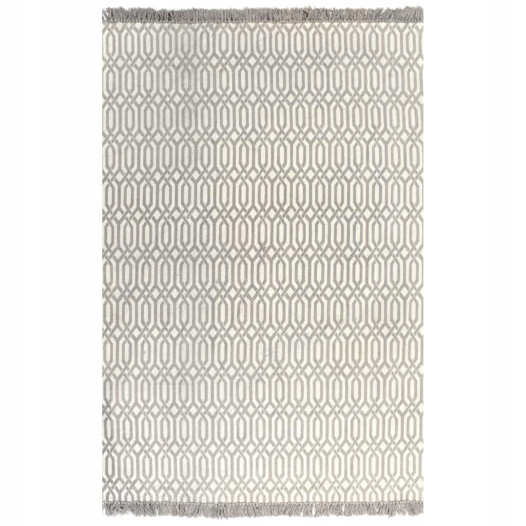 Dywan typu kilim, bawełna, 120 x 180 cm, taupe ze