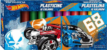 Plastelina 12 kolorów Hot Wheels kolorowa