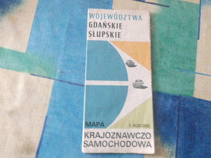 Województwa gdańskie i słupskie - mapa samochodowa