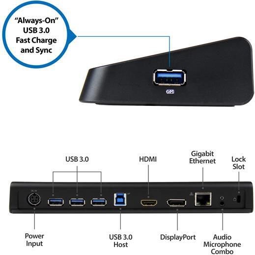 Adapter USB StarTech USB 3.0 Czarny