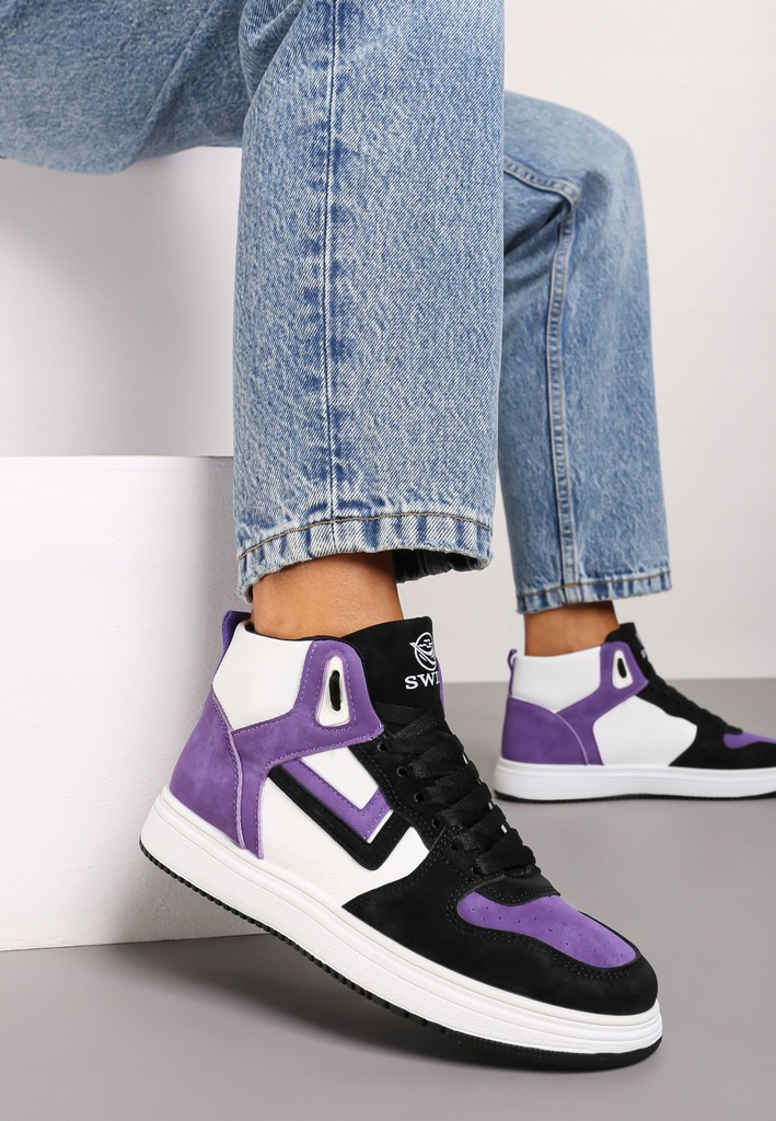 Born2Be Fioletowo-Białe Sneakersy damskie 36