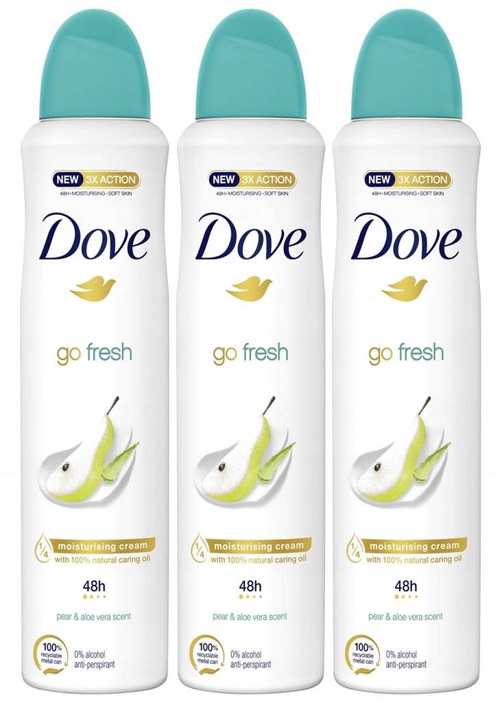 Купить Дезодорант Dove Go Fresh Woman Груша Алоэ x3: отзывы, фото, характеристики в интерне-магазине Aredi.ru
