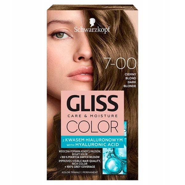 Schwarzkopf Gliss Color Farba do włosów ciemny blo