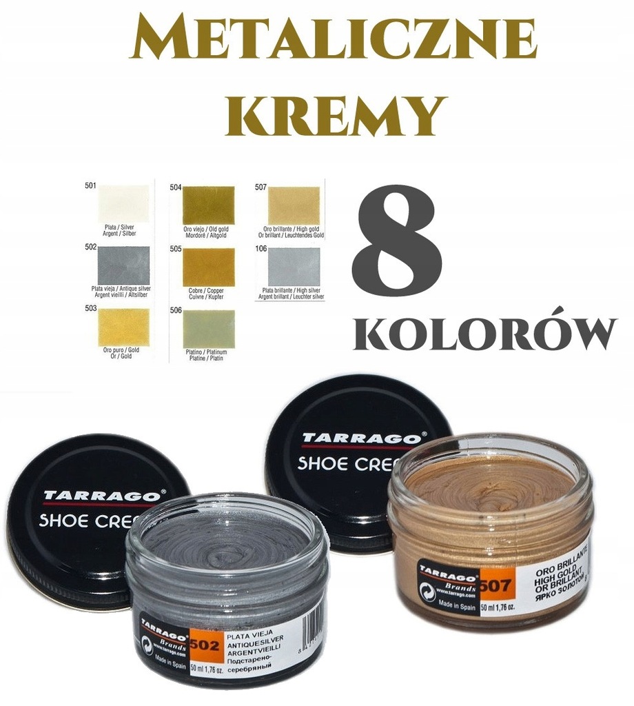 Tarrago Krem metaliczny 503 - złoto, 50ml