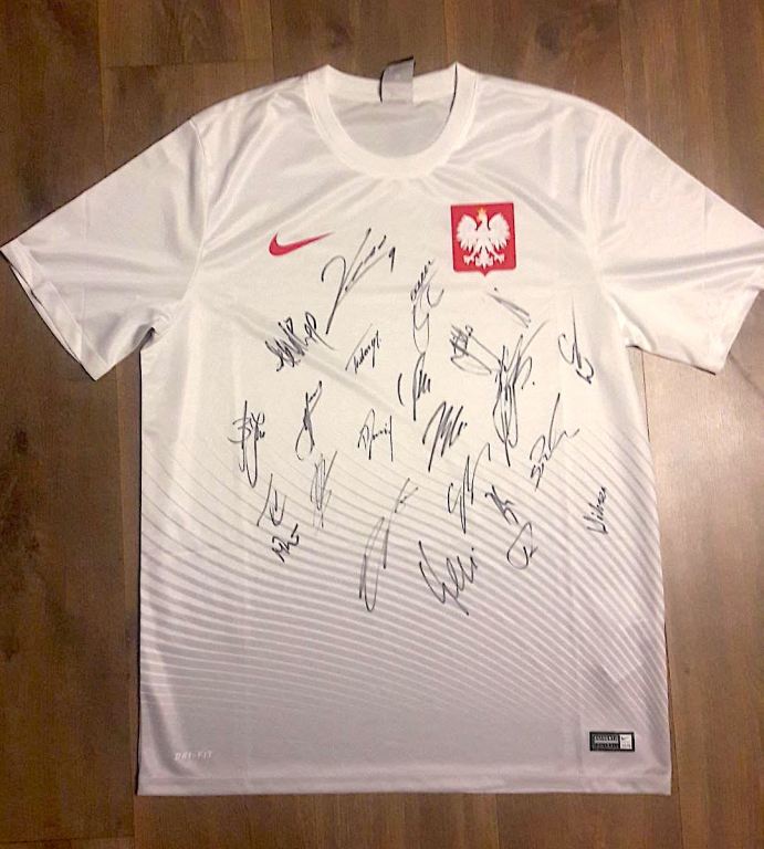 KOSZULKA REPREZENTACJI POLSKI Z AUTOGRAFAMI