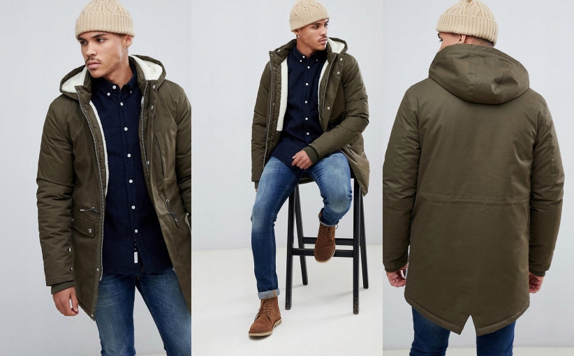 Y1B102*BELLFIELD KURTKA MĘSKA PARKA KHAKI M J00