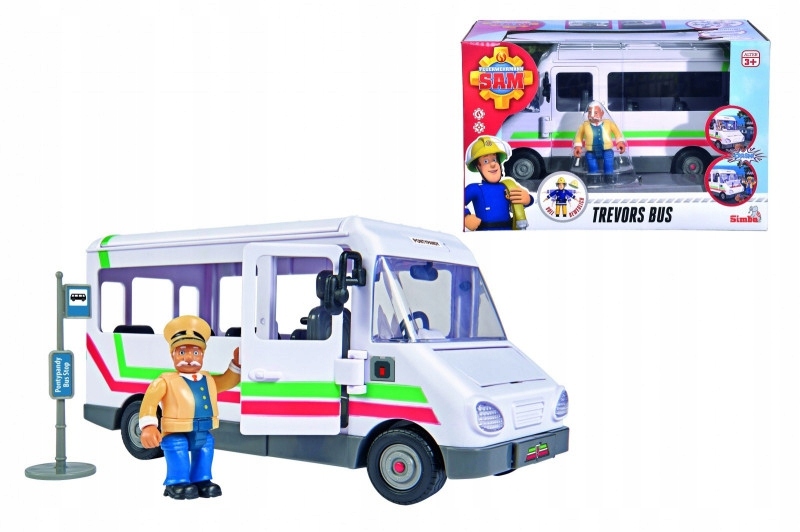 Simba Pojazd autobus Trevora z figurką Strażak Sam