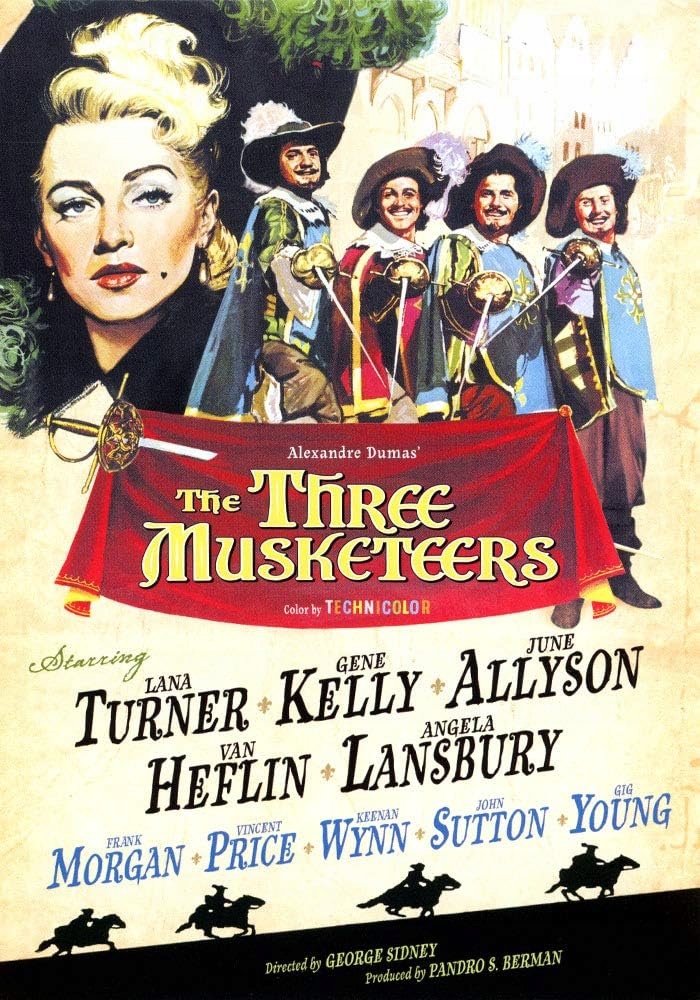 TRZEJ MUSZKIETEROWIE 1948 G. Kelly L. Turner DVD