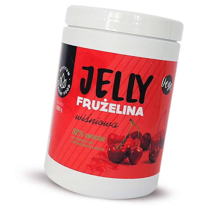 Frużelina Wiśniowa Jelly Fruits 1000g Vegan Świeża 13204595897