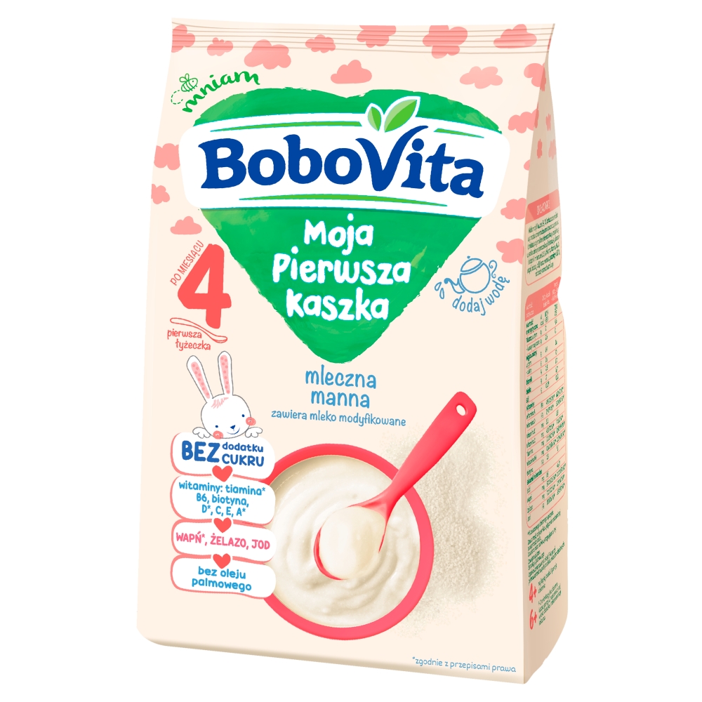 BoboVita Moja Pierwsza Kaszka mleczna manna 230 g