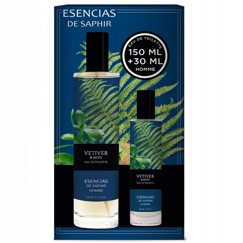 Esencias Vetiver & Moss zestaw woda toaletowa spray 150ml + woda toaletowa