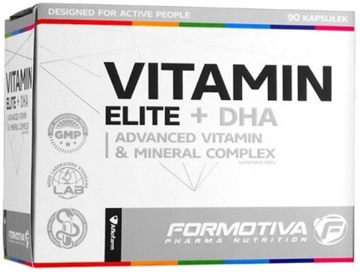 Formotiva Vitamin Elite + DHA 90kap Omega Witaminy