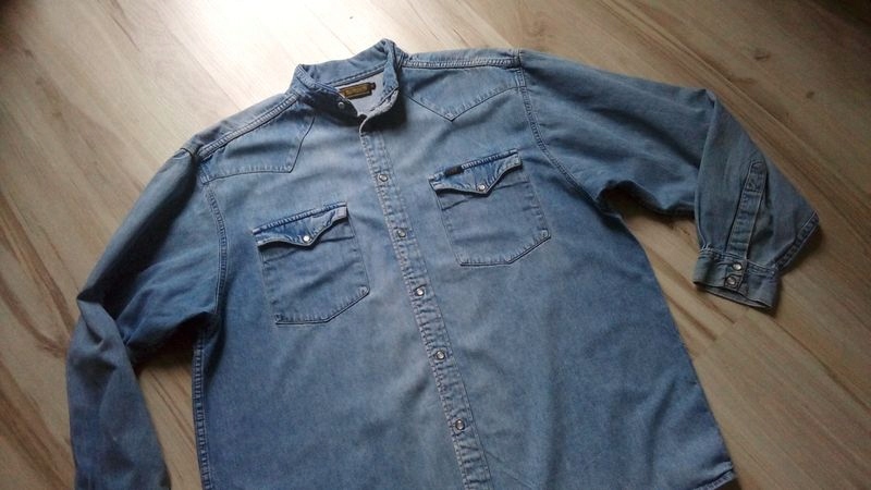 LEE WESTERN CLOTHES USA KOSZULA męska JEANSOWA L