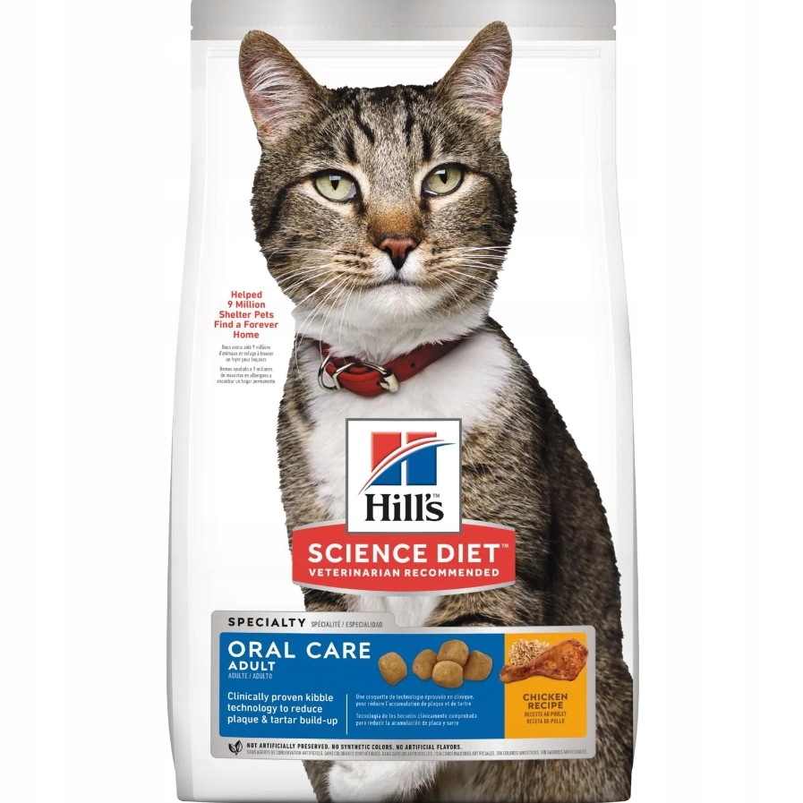 HILL'S Science Plan Cat Adult Dry Chicken Oral Care 7 kg