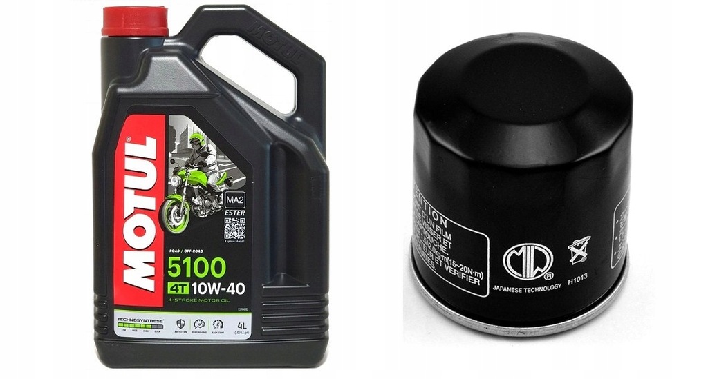 MOTUL 5100 10W40 MA2 4T 4L + FILTR MEIWA GRATIS